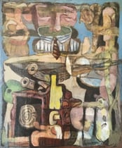 Composition avec chemise et cravate - Bruno Lebon